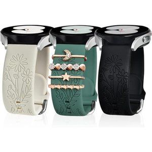 NEW 3 Pack Samsung Galaxy Watch bands with Charms